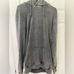 Men’s Large Gymshark Grey Acid Wash Hoodie